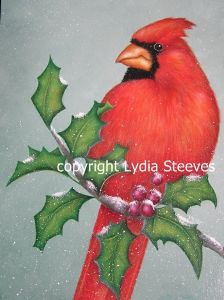 Christmas Cardinal Acrylic e-Packet
